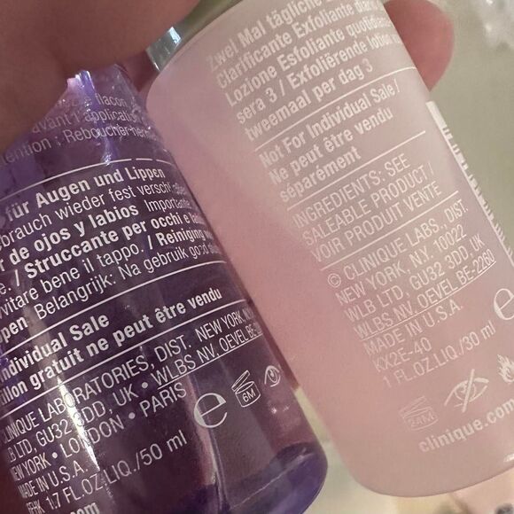 NEW Clinique 5 Piece Set make up remover, lotion, peel - Picture 6 of 7